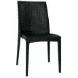 Sedia - color negro - ​Estructura en polipropileno - Modelo 818-U12N