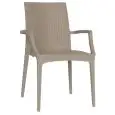 Poltroncina - color tórtola - ​Estructura en polipropileno - Modelo 819-U13J-01