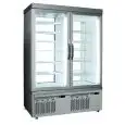 VITRINA REFRIGERADA para PASTELERÍA y HELADERÍA - MOD. TEK/40 - ESTRUCTURA EXTERIOR DE ALUMINIO ANODIZADO - CRISTAL DE BAJA EMISIVIDAD - TEMP. °C -15/-25; +2/+10 - DOS COMPARTIMIENTOS SEPARADOS - Alimentación monofásica - REFRIGERACIÓN ESTÁTICA - CRISTAL 