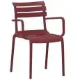 Poltroncina - color rosso - Estructura en polipropileno, resistente ai raggi UV - Modelo 833-R