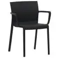 Poltroncina - color negro - Estructura en polipropileno, resistente ai raggi UV - Modelo 860-negro