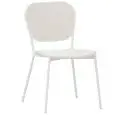 Sedia - color blanco - Estructura en metal pintado, adatta per uso esterno, seduta e schienale en textilene - Modelo 861-blanca