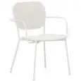 Poltroncina - color blanco - Estructura en metal pintado per uso esterno, seduta e schienale en textilene - Modelo 862-blanca