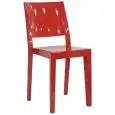 Sedia - color rosso - Estructura en policarbonato - Modelo 889-PC492R
