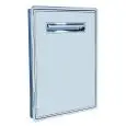 PUERTA SIMPLE DE ACERO INOXIDABLE - Línea 8 - Mod. 8SS60 - Junta magnética intercambiable - Agujero de instalación cm L 44,2 x 60,2 H
