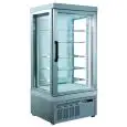 VITRINA REFRIGERADA para PASTELERÍA - MOD. TEK/23 - ESTRUCTURA EXTERIOR DE ALUMINIO ANODIZADO - CRISTAL DE BAJA EMISIVIDAD - TEMP. °C +2/+10 - Alimentación monofásica - REFRIGERACIÓN ESTÁTICA - CRISTAL DE EXPOSICIÓN A ELECCIÓN EN: 1, 2, 3 o 4 LADOS - Medi