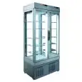 VITRINA REFRIGERADA para PASTELERÍA y HELADERÍA - MOD. TEK/27 - ESTRUCTURA EXTERIOR DE ALUMINIO ANODIZADO - CRISTAL DE BAJA EMISIVIDAD - TEMP. °C -15/-25; -15/-25 - DOS COMPARTIMIENTOS SEPARADOS - Alimentación monofásica - Potencia W 750 - CAPACIDAD: 520 