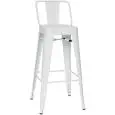 Sgabello - color blanco - Estructura en metal pintado - Modelo 955-MC012W-01