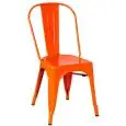 Sedia - color arancione - Estructura en metal pintado - Modelo 976-et53-Arancio