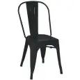 Sedia - color negro - Estructura en metal pintado - Modelo 976-et53-Black-opaco