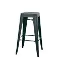 Sgabello - color negro - Estructura en metal pintado - Modelo 977-BT503N