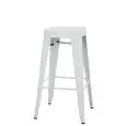 Sgabello - color blanco - Estructura en metal pintado - Modelo 977-BT503W