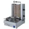 GYROS ASADOR KEBAB ELÉCTRICO - DE ACERO INOXIDABLE - Mod. MK2 - N. 2 ZONAS DE COCCIÓN - CAPACIDAD CARNE MAX: 30 Kg - Diámetro máximo carne cm 37 - Altura máx. carne cm 56 - Potencia Kw 6,4 -  Alimentación 400/3+N - Trifásica - Homologación CE
