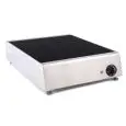 PLACA VITROCERÁMICA DE COCCIÓN PROFESIONAL ELÉCTRICA DE 1 ZONA - Mod. 1F-6-320-350 - Medidas cm A 32 x F 35 x h 8 - Potencia: 1 x 1800-600W 2K