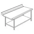 MESA DE SALIDA DE LAVAVAJILLAS CON CAPOTA PARA LAVAVAJILLAS DE TIPO CAMPANA - Mod ACTAVOUT - ESTRUCTURA DE ACERO INOXIDABLE AISI 304 - DERECHA/IZQUIERDA SEGÚN EL MODELO - CON ESTANTE INFERIOR - PARA LAVAVAJILLAS MODELO LAPI 50 C Y LAPI 50 C PL