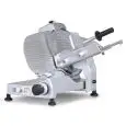 CORTADORA DE FIAMBRES POR GRAVEDAD CON TRANSMISIÓN POR CORREA - Mod. AF330GR - Alimentación MONOFÁSICA o TRIFÁSICA - Cuchilla Ø 330 - Corte útil de mm 225x220 - Homologación CE
