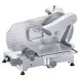 CORTADORA DE FIAMBRES VERTICAL PARA EMBUTIDOS - Mod. AF300HVSC - Alimentación MONOFÁSICA o TRIFÁSICA - Cuchilla Ø 300 - Corte útil de mm 210x260 - Homologación CE