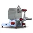 CORTADORA DE FIAMBRES VERTICAL PARA EMBUTIDOS - Mod. AF300HVS - Alimentación MONOFÁSICA o TRIFÁSICA - Cuchilla Ø 300 - Corte útil de mm 260x190 - Homologación CE
