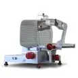 CORTADORA DE FIAMBRES VERTICAL PARA EMBUTIDOS - Mod. AF330HVS ABK - Brazo ARMBLOCK (brazo con desenganche automático) - Alimentación MONOFÁSICA o TRIFÁSICA - Cuchilla Ø 330 - Corte útil de mm 310x230 - Homologación CE