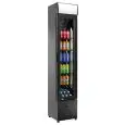 Expositor refrigerado para bebidas con capacidad Lt 105 y temperatura de +2 a +10 °C Amitek AK105SLB
