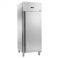 ARMARIO FRIGORÍFICO CONGELADOR DE ACERO INOXIDABLE AISI 304 - VENTILADO - Mod. AK654BT - GASTRONORM 2/1 (cm 65 x 53) - N. 1 PUERTA - CERRADURA - CAPACIDAD LT 650 - TEMPERATURA -18° /-22° C - Dim. cm L 74 x P 83 x h 201 - CE