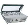 Expositor refrigerado de sobremesa con refrigeración estática y temperatura de +2 a +12 °C Amitek AK816RT