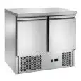 MESA ENSALADERA Y MESA DE TRABAJO REFRIGERADA DE ACERO INOX - Mod. CM941 - ESTÁTICA -GASTRONORM 1/1(cm 53 x 32,5) - 3 PUERTAS REFRIGERADAS - TERMOSTATO DIGITAL - TEMPERATURA +2º/+8ºC - Medidas cm. L 90 x P 70 x h 85 - Homologación CE