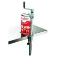 ABRELATAS DE ACERO CEMENTADO - EQUIPADO CON CUCHILLA DE ACERO INOX Y ABRETAPAS MAGNÉTICO - ALTURA MÁX ENVASE cm. 40