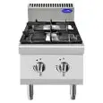 HORNILLO A GAS - Mod. CV7I2DE1 - N. 2 QUEMADORES - CON LLAMA PILOTO - Potencia kW 10,5 - Medidas cm L 40 X F 70 X H 54,7 - Homologación CE
