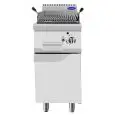 PARRILLA DE PIEDRA VOLCÁNICA A GAS - Mod. CV7I4EOI - COMPARTIMIENTO CON PUERTA BATIENTE - Potencia kW 7 - Medidas cm L 40 X F 70 X H 108,5 - Homologación CE