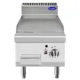 FRY TOP A GAS CON PLACA LISA INOX DE SOBREMESA - Mod. CV7I4IEC - Potencia kW 7 - Medidas cm L 40 X F 70 X H 54,7 - Homologación CE