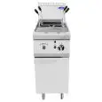 CUECEPASTAS A GAS - Mod. CV7I4RH - N. 1 CUBA LT. 24 - COMPARTIMIENTO CON PUERTA BATIENTE - Potencia kW 10 - Medidas cm L 40 X F 70 X H 108,5 - Homologación CE