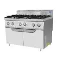 COCINA A GAS - Mod CV7I6DH2 - N 6 QUEMADORES - COMPARTIMIENTO NEUTRO CON PUERTA - CON LLAMA PILOTO - Potencia kW 42 - Medidas cm L 120 X F 70 X H 108,5