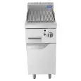 PARRILLA DE PIEDRA VOLCÁNICA A GAS - Mod. CV9I4EH - COMPARTIMIENTO CON PUERTA BATIENTE - Potencia kW 9 - Medidas cm L 40 X F 90 X H 114 - Homologación CE