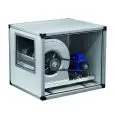 Cajas de ventilación de doble aspiración con transmisión por correa trapezoidal - 2 velocidades - Panelado simple de chapa cincada