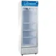 EXPOSITOR REFRIGERADO PARA BEBIDAS - Mod. AX215RG - Capacidad lt. 195 - N. 1 puerta acristalada - Estático con agitador - Temperatura +0/+10 °C - Potencia W 227 - Alimentación monofásica - Medidas cm L 53,5 x P 53,1 x 156,2h - Homologación CE