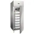 ARMARIO FRIGORÍFICO EN ACERO INOX - VENTILADA - Mod. CZ 600 HMUL - N. 1 PUERTA - CERRADURA - CAPACIDAD LT 537 - TEMPERATURA -5° /+5° C - Medidas Cm L 68 x P 81 x h 200 - Homologación CE
