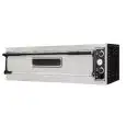HORNO ELÉCTRICO MECÁNICO PARA PIZZA - Mod. BASIC 6L - N. 1 cámara - Superficie de cocción con piedras refractarias - Medidas de la Cámara de cocción cm 99x66x14h - N. Pizzas 6 (Ø cm 32) - Potencia 7,2 Kw - CE
