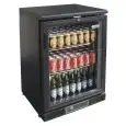 EXPOSITOR VITRINA REFRIGERADO DE CHAPA BARNIZADA Y ALUMINIO - PARA BEBIDAS - Mod. G-BC1PB - VENTILADO - CAPACIDAD Lt 140 - N. 1 PUERTA DE CRISTAL - TEMPERATURA +2°/+8°C - Medidas cm A 60,2 x F 53,5 x h 92 - CE