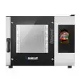 HORNO A GAS MIXTO DE CONVECCIÓN Y VAPOR CON MANDOS EN PANTALLA TÁCTIL - Cod. BISTROT 465G - PARA PANADERÍA Y PASTELERÍA - Capacidad bandejas n. 4 cm 40x60 o 46x66 - Potencia kW 12 - Alimentación 230 V 50/60 Hz MONOFÁSICO - Temperatura max °C 270 - Quemado