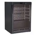EXPOSITOR REFRIGERADO PARA VINOS - Mod. G-BJ118 - Capacidad de botellas N. 24 de 0,75 Lt - Temperatura diferenciada en cada estante - Temperatura +5/+18 °C - Potencia W 77 - Alimentación monofásica 230V/1/50Hz- Dimensiones cm L 60 x P 60,3 x 86 h - CE