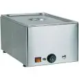 MESA CALIENTE BAÑO MARÍA DE SOBREMESA - MOD. BMA - Estructura de acero inox - Termostato ajustable +30°/+90°C - Alimentación V230 50/60 Hz