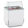VITRINA DE HELADERÍA - MOD. VETRINA BR 4 SK - Capacidad LT. 170 - Temperatura -18°/-25°C - Medidas cm. A 78 - x F 64 - x h 118,1 - Homologación CE