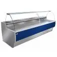 Mostrador vitrina para alimentos refrigerado - Mod BARKLY - Estático con célula de reserva refrigerada - Temperatura mínima de trabajo °C -1/+10 - Profundidad estante exposición: 63 cm