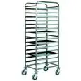 CARRO PORTA BANDEJA PARA PASTELERÍA - MOD. CA1482T20 - Completamente hecho de acero inoxidable - Capacidad de 20 bandejas de 60x40 cm - Medidas cm L 52 x P 72 x 182 H