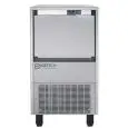 MÁQUINA DE HIELO GRANULADO - Cod. CD 55 - CAPACIDAD DEL CONTENEDOR Kg 20 - PRODUCCIÓN CON MOTOR ENFRIADO POR AIRE DE HASTA kg/24h 55 - PRODUCCIÓN CON MOTOR ENFRIADO POR AGUA DE HASTA kg/24h 58 - Dim. cm L 46,5 x P 59,5 x H 78,4 - CE
