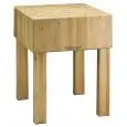 Tajos para cortar de robinia con taburete de madera con patas fijas Euroceppi