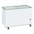 EXPOSITOR REFRIGERADO - MOD. CFG 408 - ESTÁTICO - DESESCARCHE MANUAL - CAPACIDAD LT 400 - TEMPERATURA -12°/-22°C - Dimensiones cm L 130,5 x P 63,5 x h 89 - CE
