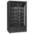 Vitrina refrigerada para bebidas negra modelo CL 1100 2G SL BLACK, capacidad 1078 l y temperatura 0°C/+10°C.