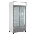 ARMARIO FRIGORÍFICO DE CHAPA BARNIZADA - PARA BEBIDAS - VENTILADO - Mod. EN801X2IEUN - CAPACIDAD Lt 607 - N. 2 PUERTAS ACRISTALADAS CORREDERAS - TEMPERATURA 0/+10°C - DIM. cm L 94 x P 61,5 x H 198,3 - CE